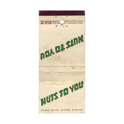 1930s Display Matchbook Cover Morrow s Nut House Nuts Candy Tourist Roadside