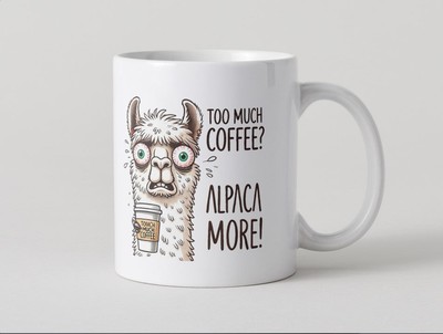 Too Much Coffee - Alpaca More - Tasse