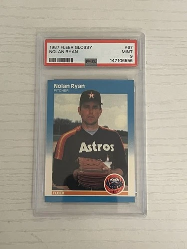 1987 Fleer - Nolan Ryan #67 Glossy PSA 9 Mint