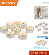 300 Pack Unscented Tea Light Candles Long Burn 6-7 Hours Flameless