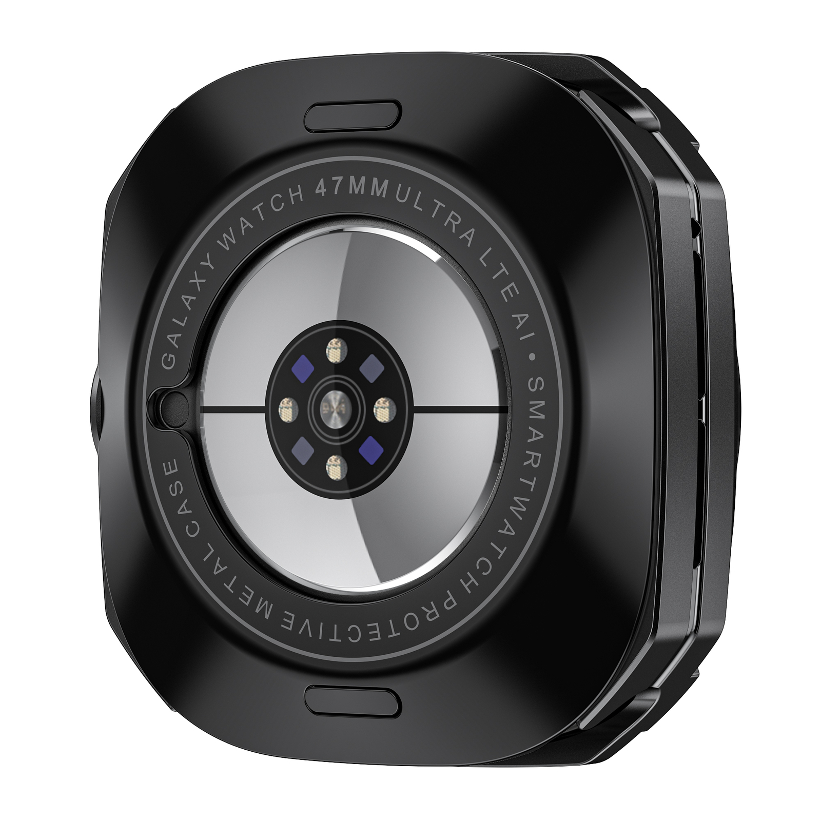 Metal Bumper Case For Samsung Galaxy Watch Ultra 47mm Cover+Tempered Glass Film