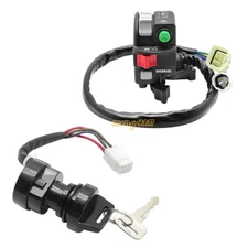 Start Stop Switch & Ignition Key Switch for Yamaha Grizzly 450 Kodiak 450 YFM450
