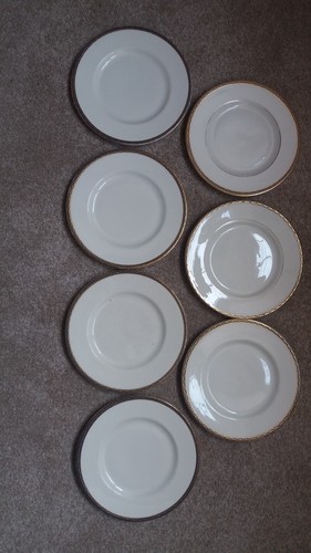 Minton St James - 7 x Salad Plate (8") - 7 plates for price of one. WORN GILD