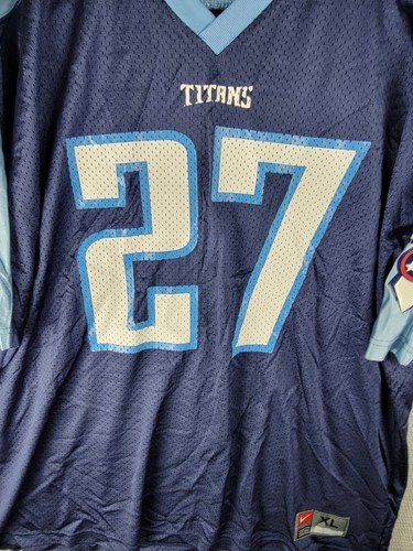 Tennessee Titans Jersey Nike size XL NFL football polyester #27 Eddie George - Picture 9 of 13