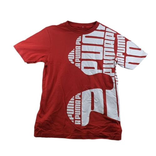 Puma T Shirt Adult Small S Red Graphic Short Sleeve Sport Summer Outdoors - Picture 1 of 7