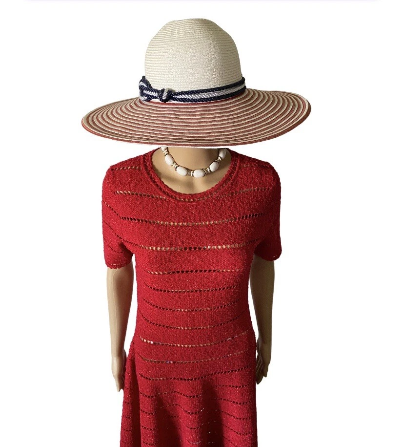 VALENTINO Abito da cocktail Oscar de la Renta in tweed nuovo con etichette taglia M