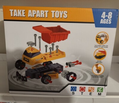 Take-Apart Construction Trucks STEM Building Toys Age 4-8 NEW