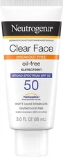 Neutrogena Face Sunscreen, Broad Spectrum SPF 50 Clear Face, Break out Free Loti