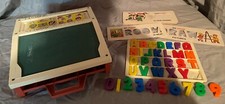 Original 1972 Fisher Price School Days Portable Play Desk Vintage