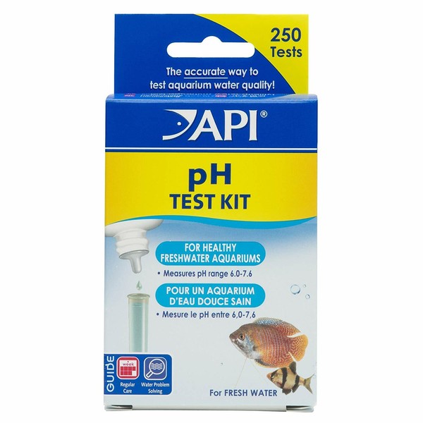 Kit de prueba ácido alcalino API pH agua dulce acuario agua peces plantas 250 pruebas