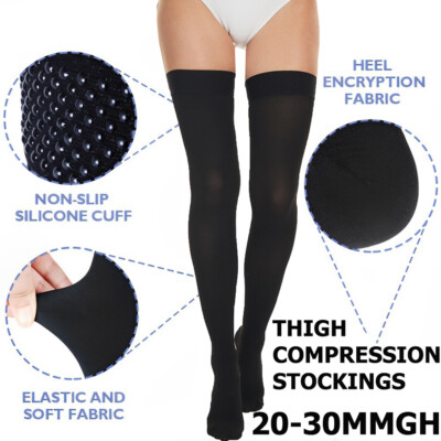 Medi-Compression Stockings 20-30 mmHg Women Men Thigh High Graduated Socks USA