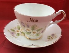Vintage Argyle Bone China Made In England Nan Cup & Saucer