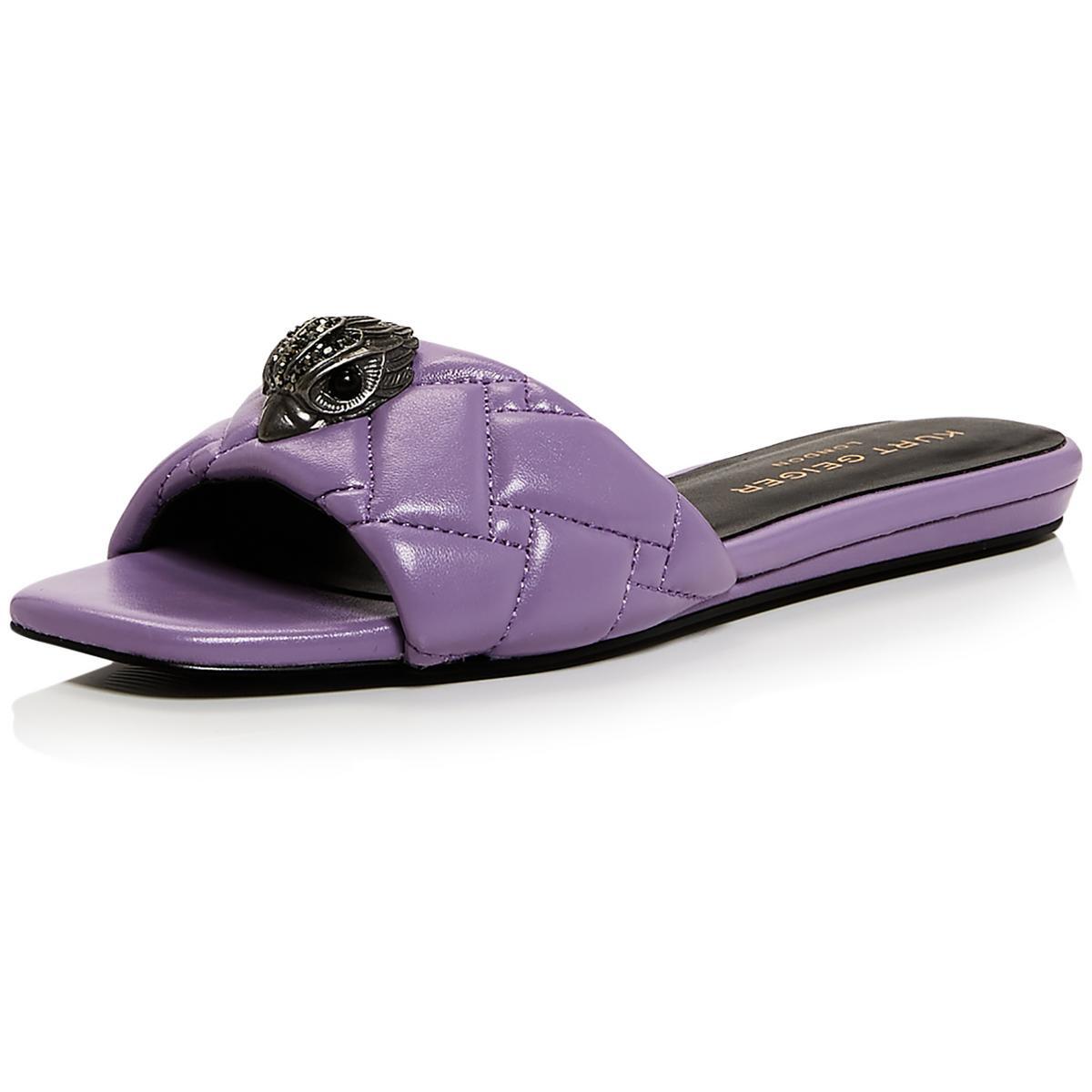 Женские босоножки Kurt Geiger London Kensington Purple Slide 8.5 среднего размера (B,M) 8685
