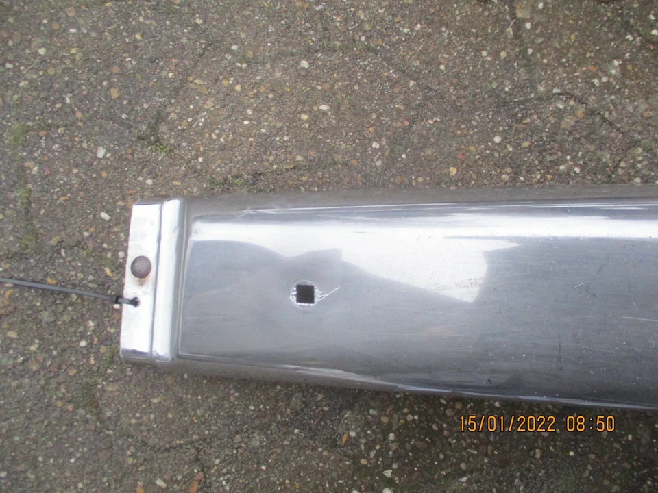 Opel Kapitän P2.6 Chrom Stoßstange vorne links front bumper left - Bild 2 von 4