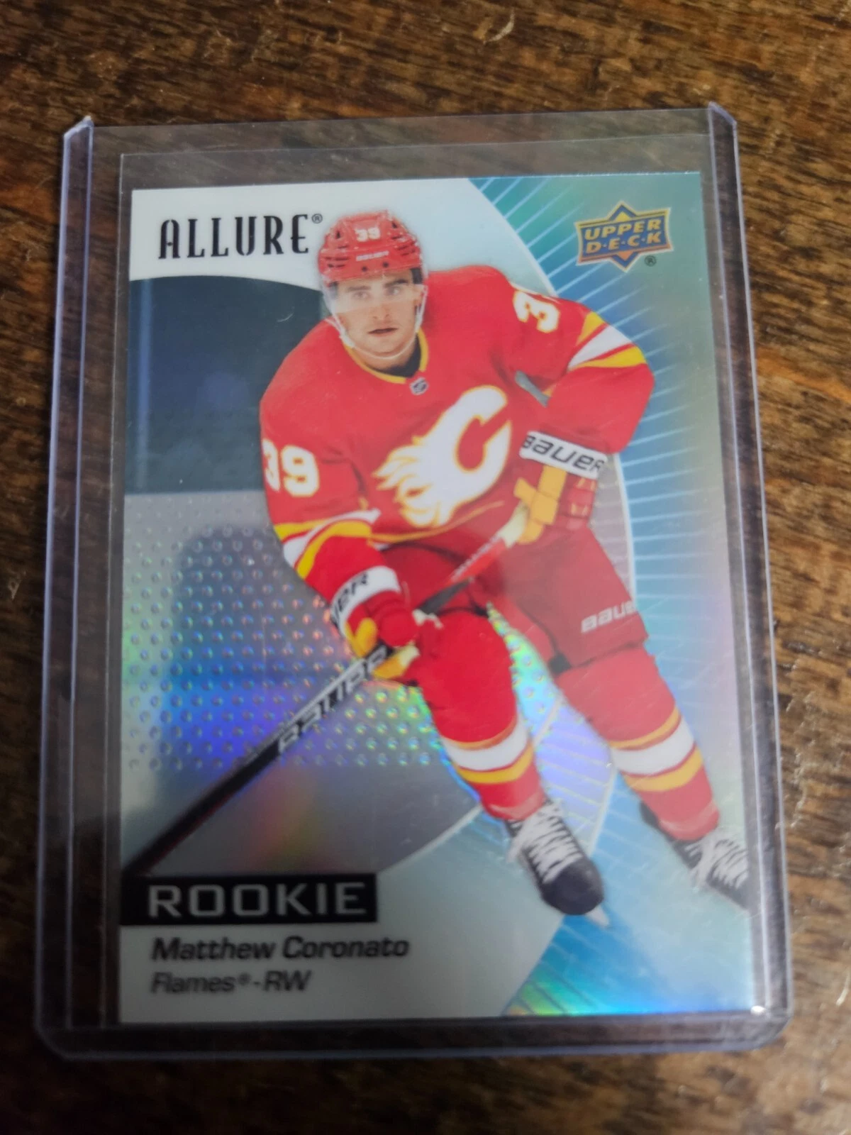2023-24 UPPER DECK ALLURE ROOKIE RC #122 MATTHEW CORONATO CALGARY FLAMES