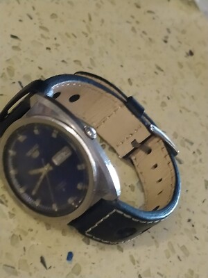 VINTAGE SEIKO 6319-8030 Blue Dial japan 21J 40mm WORKING | eBay