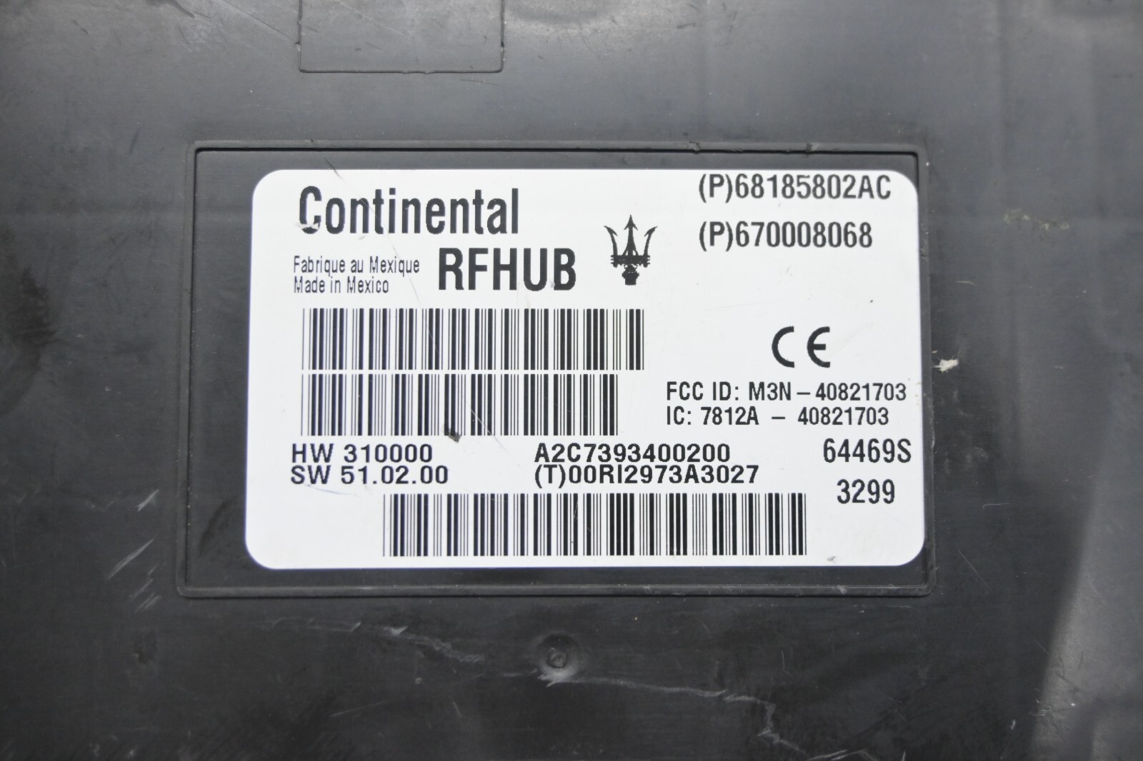 ⭐ 14-17 Maserati Ghibli Passive Keyless Entry ECU RF Hub Control Module Unit Oem