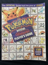 Pokemon Official Nintendo Players Strategy Guide 1998 with 29 Stickers -Vintage