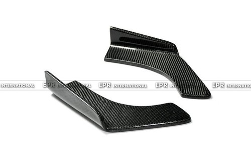 For Hyundai Veloster Rear Bumper Bottom Line spats addon 2pcs carbon fiber - Picture 5 of 10