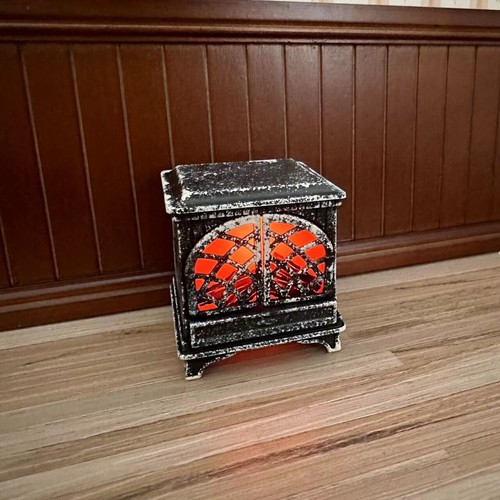 1:12 Scale Dolls House Miniatures Accesssories Vintage Old Fireplace Living Room - Picture 4 of 7