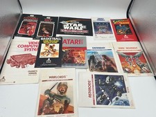 Vintage Lot of 12 Atari 2600 Manuals and Game Instructions