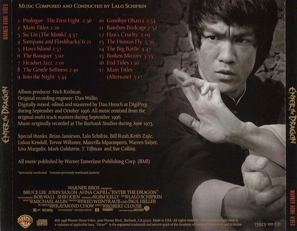 Lalo Schifrin - Enter The Dragon (1973) Expanded Score CD / Newly Remastered! - Bild 2 von 2