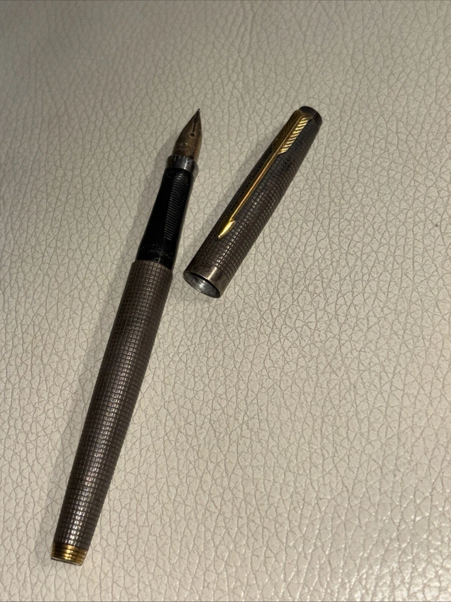 Parker Gold, 14K Nib Sterling Silver Collectible Fountain Pens for