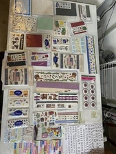 92 Packs or Sheets of Stickers for Scrapbooking or Projects