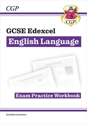 GCSE Englisch Sprache Edexcel Prüfung Praxis Arbeitsmappe mit Antwort Cgp 2023 KS4