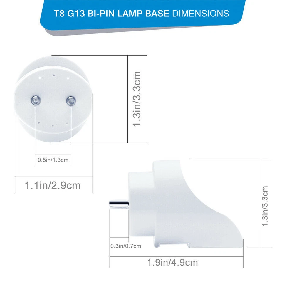 T8 4FT 25 Pack LED Tube Light Bulbs 28W G13 Garage V shape 6500K LED Shop Lights - Image 4 of 4