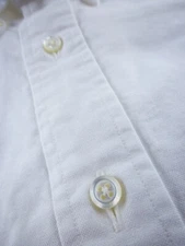 Brooks Brothers Shirt White Oxford BD Collar XXS Slim Fit USA TB 0 - 14.5 New