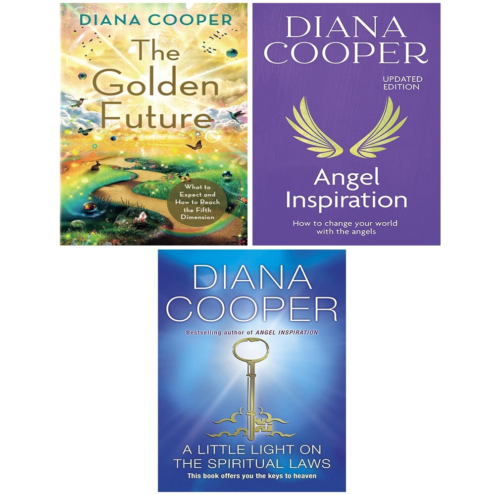 Diana Cooper Collection 3 Books Set Golden Future,Angel Inspiration,Little Light