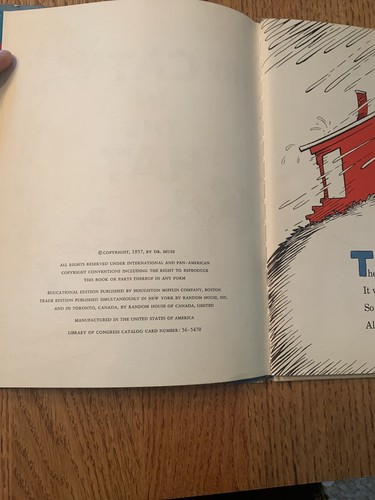 THE CAT IN THE HAT by Dr. Seuss/1st Ed/1st Prt/HCDJ/Childrens - Picture 8 of 12