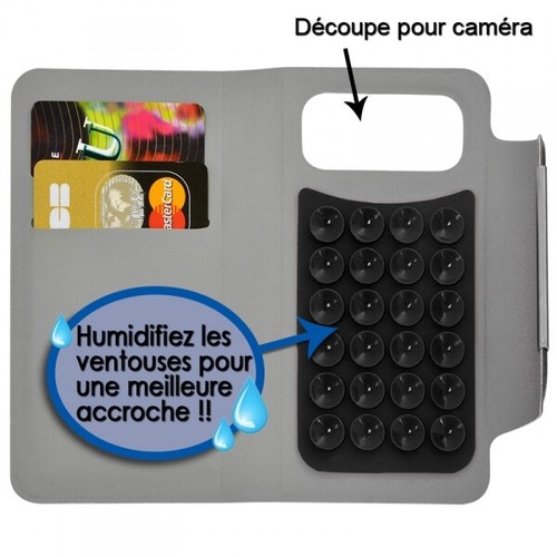 Housse Etui à Rabat Universel XL Couleur Noir pour boutiques Smartphone SFR StarXtrem 4