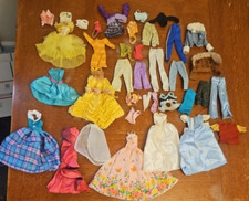 Vintage Lot of 40 Barbie Doll 12" Doll Clothing Dress Pants Shirts Swim 90s 00s