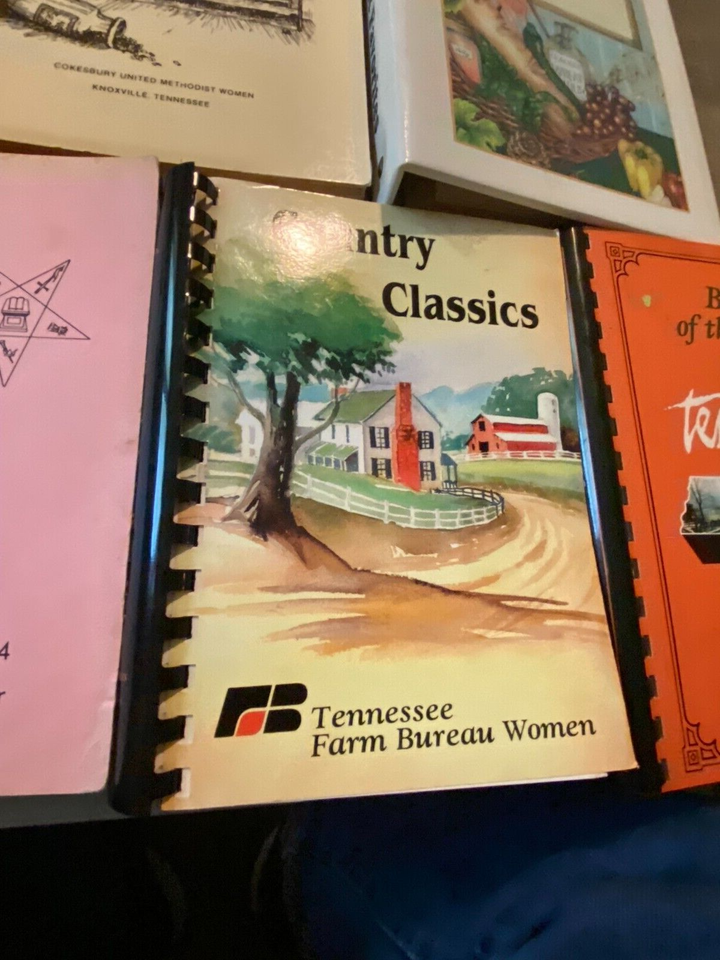 Vintage Southern Recipes Lot Of 7 Church Community Regional Cookbook TN ...