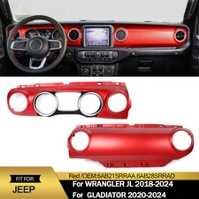 FOR 2018-2024 JEEP WRANGLER JL GLADIATOR Door Dash Cover Trim Panel Strip Pair