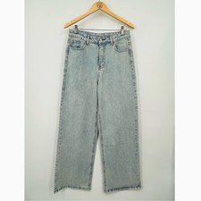 NWOT Women's Casual Loose High Waist Wide Leg Jeans Size Large, 90s Baggy