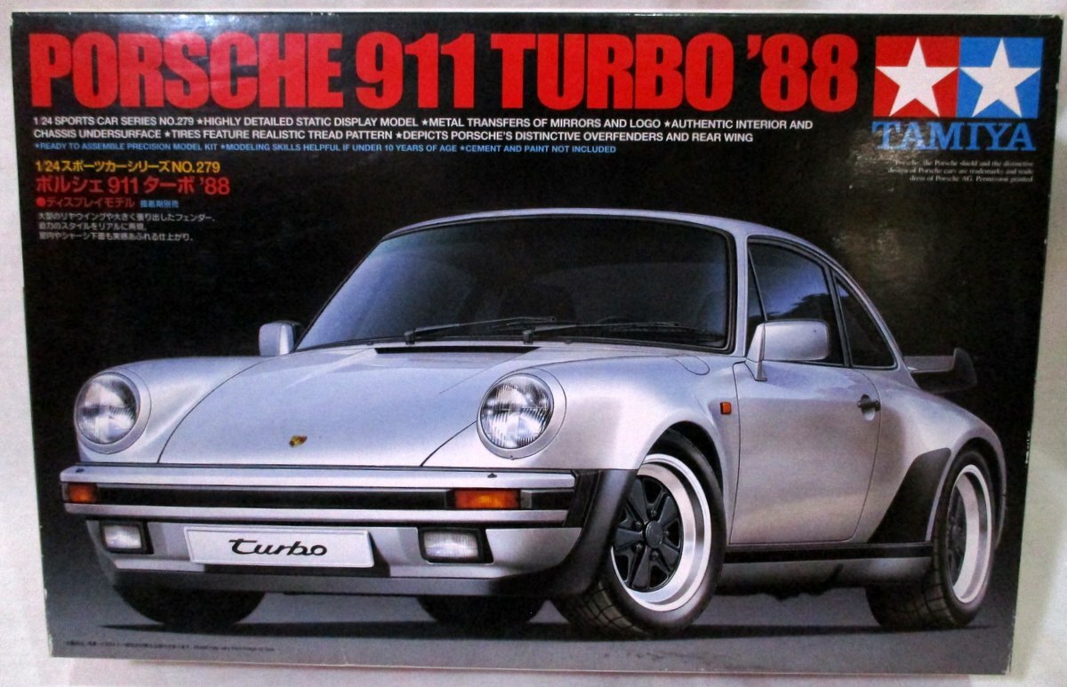 Tamiya 1/24 Model Kit Porsche 911 Turbo '88 ( 930 ) from