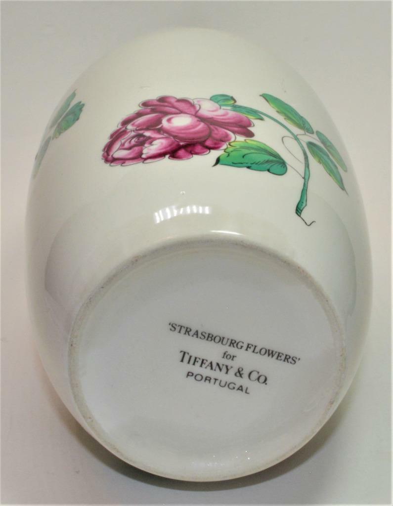 TIFFANY & Co Porcelain STRASBOURG FLOWERS 7 1/2