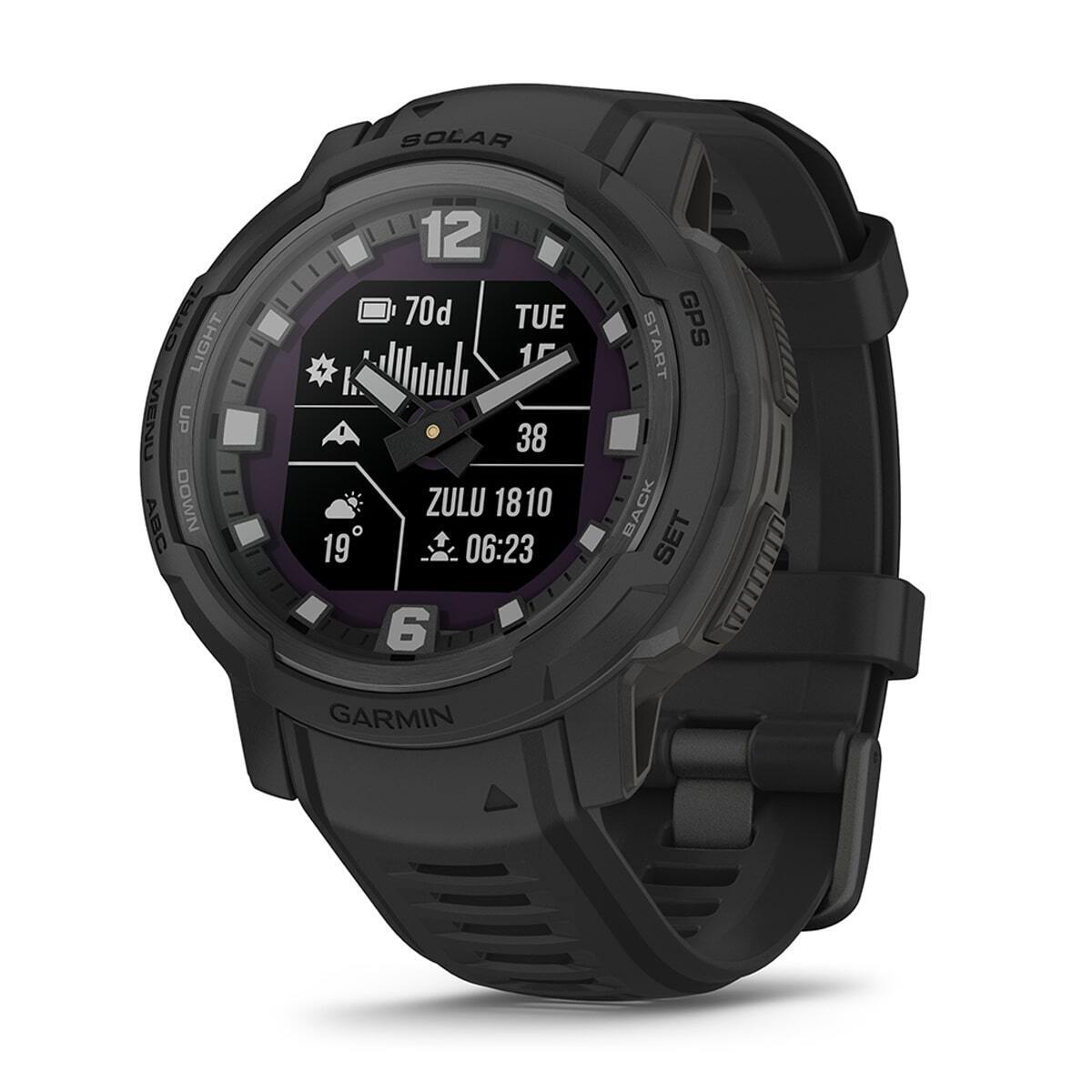 Garmin Instinct Crossover Rugged Hybrid Smartwatch, Standard Garmin Instinct Crossover Rugged Hybrid Smartwatch, Standard