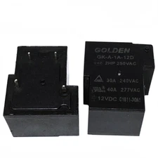 2PCS GOLDEN Relay GK-A-1A-12D 12VDC Power Relay 4Pins New
