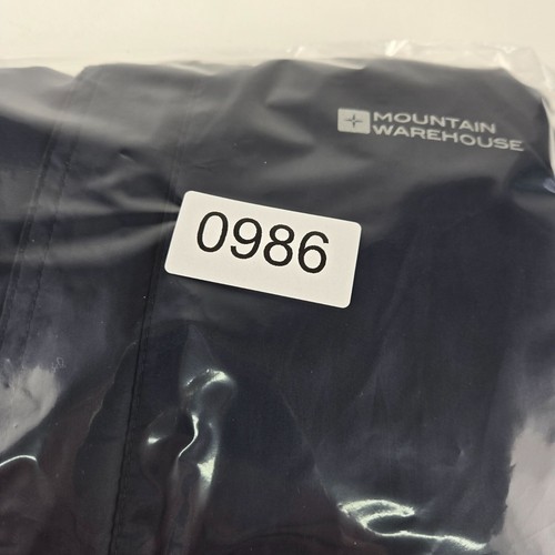 Mountain Warehouse Niños Chaqueta Impermeable Con Capucha Talla 11-12 Años Azul Marino Poliéster - Imagen 6 de 6