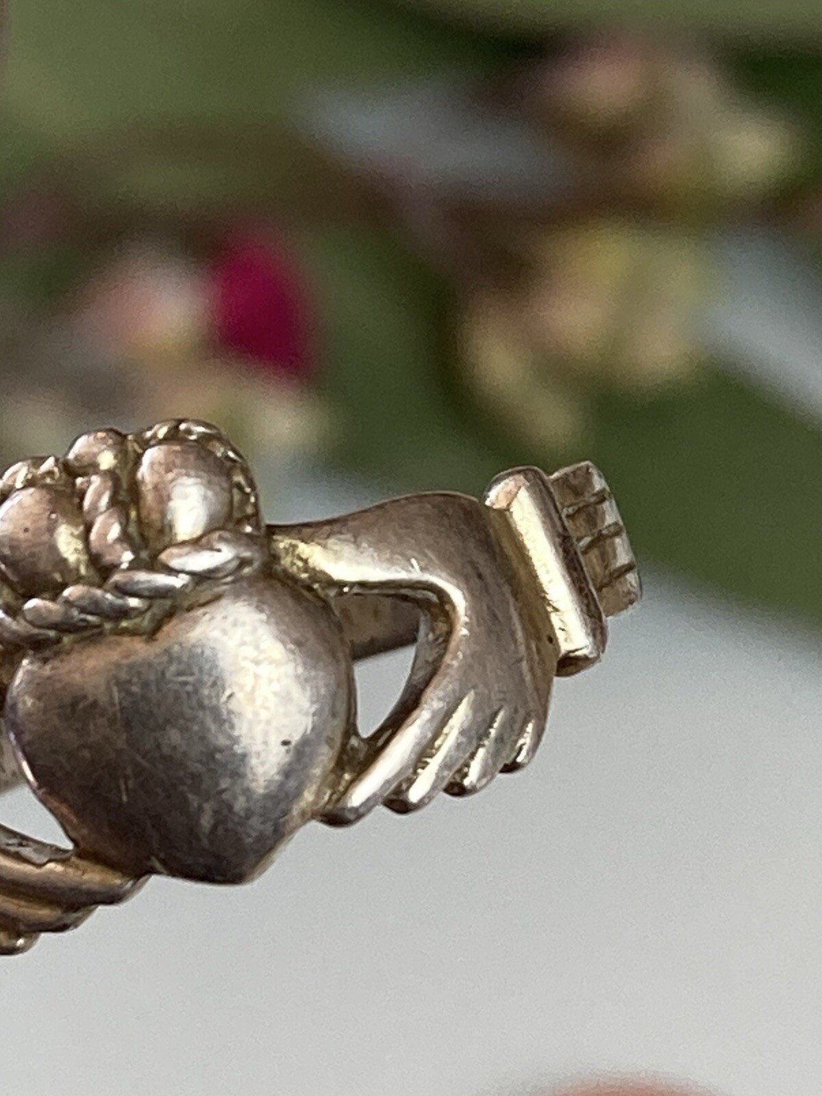 Sterling 925 Solid Silver Crown Heart Ring 7size … - image 4