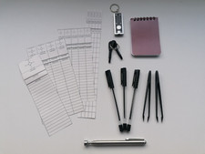 10 Item Geocaching Toolkit  magnet-pens-tweezers-screwdrivers-torch plus logs.