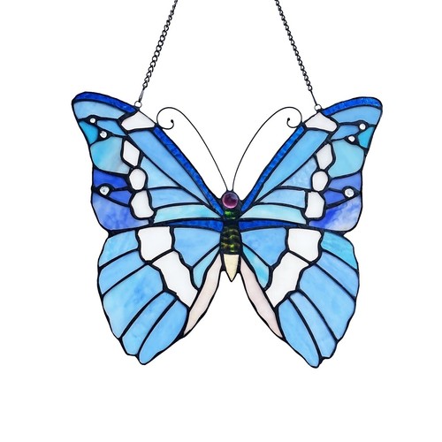 Panel de ventana Suncatcher estilo Tiffany mariposa vitral UNO DE ESTE PRECIO - Imagen 3 de 5