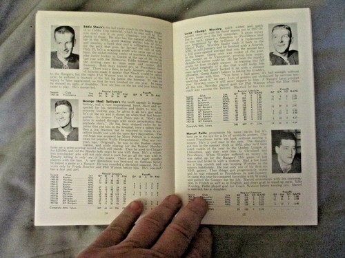 1958-59 NEW YORK RANGERS MEDIA GUIDE YEARBOOK 1959 Program BLUE BOOK Press Book - Picture 8 of 12