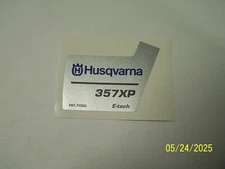 Husqvarna Chainsaw Model 357XP E-Tech Starter Side Cover Decal