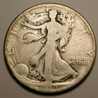 1919 D Walking Liberty Half Dollar 90% Silver AG  "As Pictured - Not Cleaned"