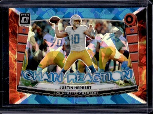 2025 Donruss Optic Justin Herbert Ice (RAW)